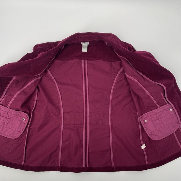 CHICO'S Velvet Blazer Size 1 Womens 10 Jacket Dressy Boho Chic Y2K Retro Cropped - Picture 9 of 14